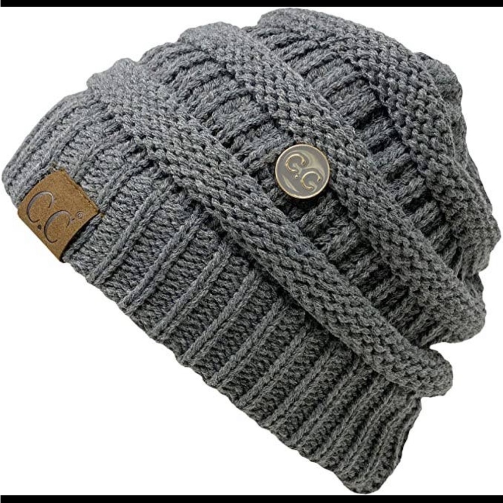 Knit acrylic hat